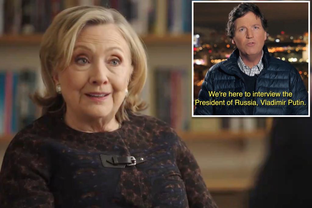 Hillary Clinton slams Tucker Carlson ahead of Putin interview: âHe is a useful idiotâ